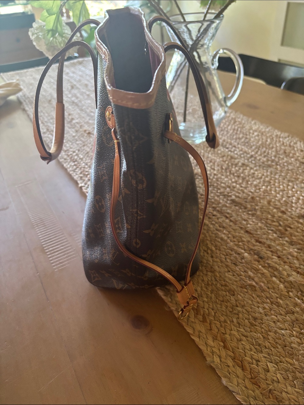 Louis Vuitton Brown Neverfull MM Tote - Picture 7 of 17